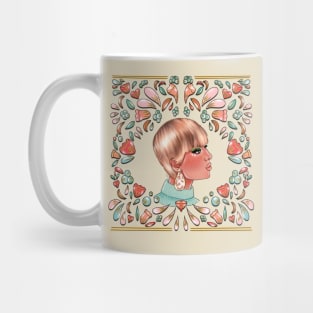 Vintage Bust Pattern Design Mug